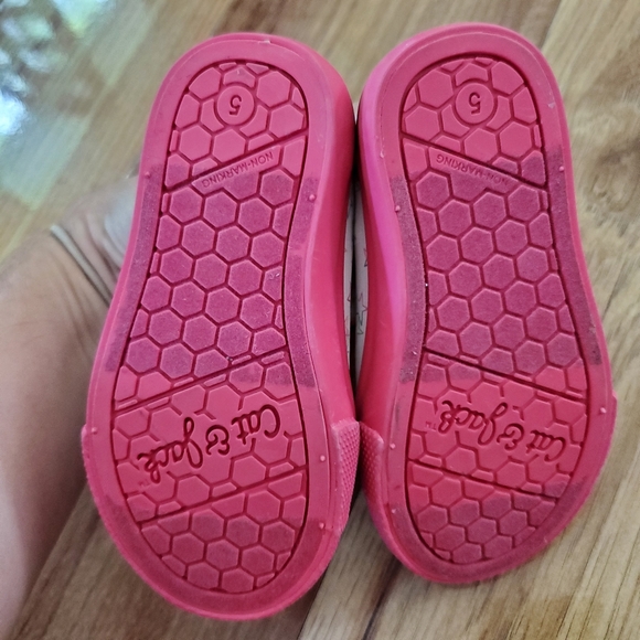 Cat & Jack Infant Toddler Luka sneakers shoes Star Print Double Zipper SZ 5 - Picture 5 of 5